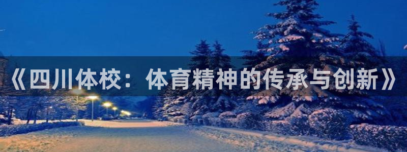 vsport体育官方正版app代理：《四川体校：体育精神的传