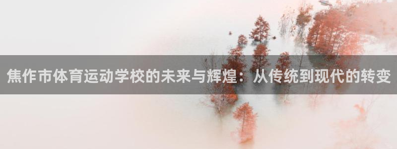 vsport体育在线官网：焦作市体育运动学校的未来与辉煌：从